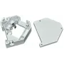 Wirewin WKS Kit para carril DIN – Soporte de montaje para carril DIN con conector keystone, plástico, gris