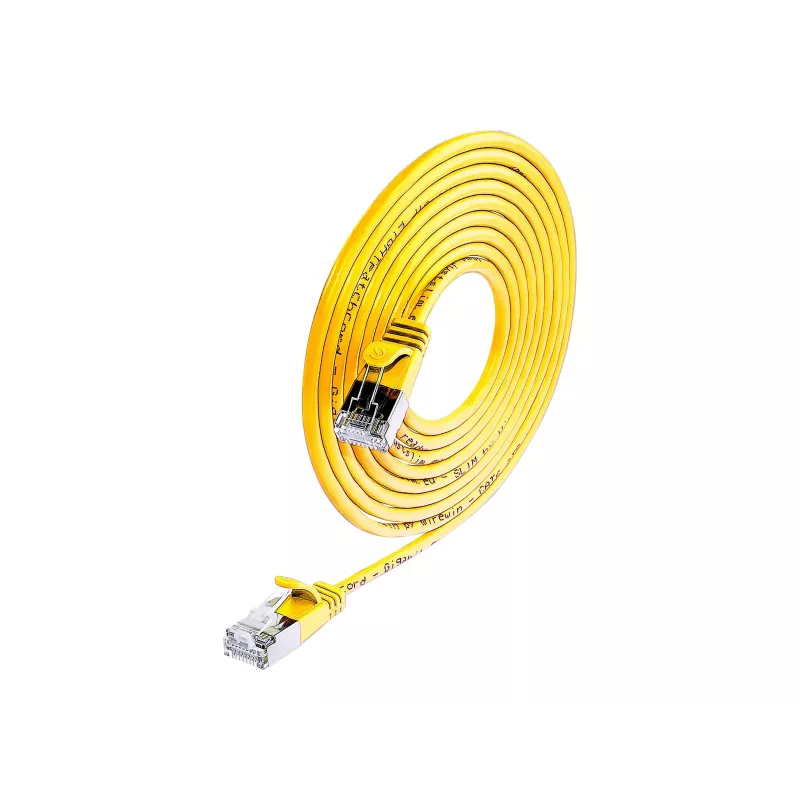 Wirewin SLIM SL6 15 GE Cable de red Cat.6 U/FTP Slim-Light, 15 m, amarillo PKW-LIGHT-STP-K6 15.0 GE