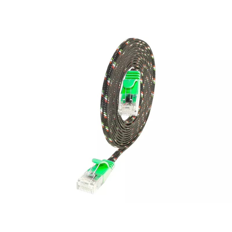 Wirewin SLIM UT6 10 GN - Cable Cat.6 SLIM-Tough, U/UTP, 10 m, verde PKW-TOUGH-K6 10.0 GN