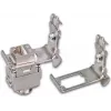 Wirewin Adaptador para carril DIN para montaje de conectores hembra Keystone, sistema Keystone metálico (WKS DIN RAIL HOLDER 1)