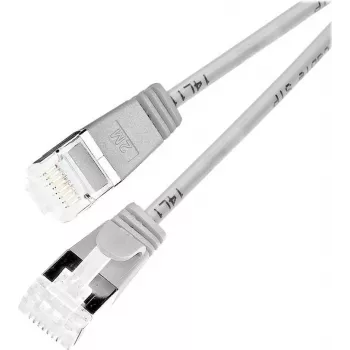 Wirewin PKW-LIGHT-STP-K6A 1.5 Cable de red Cat 6a U/FTP Slim redondo, PoE, 1,5 m, gris
