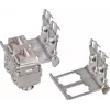 Wirewin Soporte para carril DIN para 2 conectores hembra Keystone, sistema Keystone metálico (WKS DIN RAIL HOLDER 2)