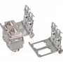 Wirewin Soporte para carril DIN para 2 conectores hembra Keystone, sistema Keystone metálico (WKS DIN RAIL HOLDER 2)