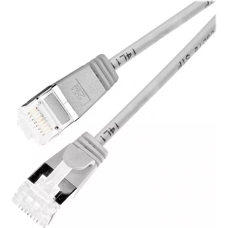Wirewin Cable de red Cat 6a U/FTP Slim, gris, 7,0 m PKW-LIGHT-STP-K6A 7.0