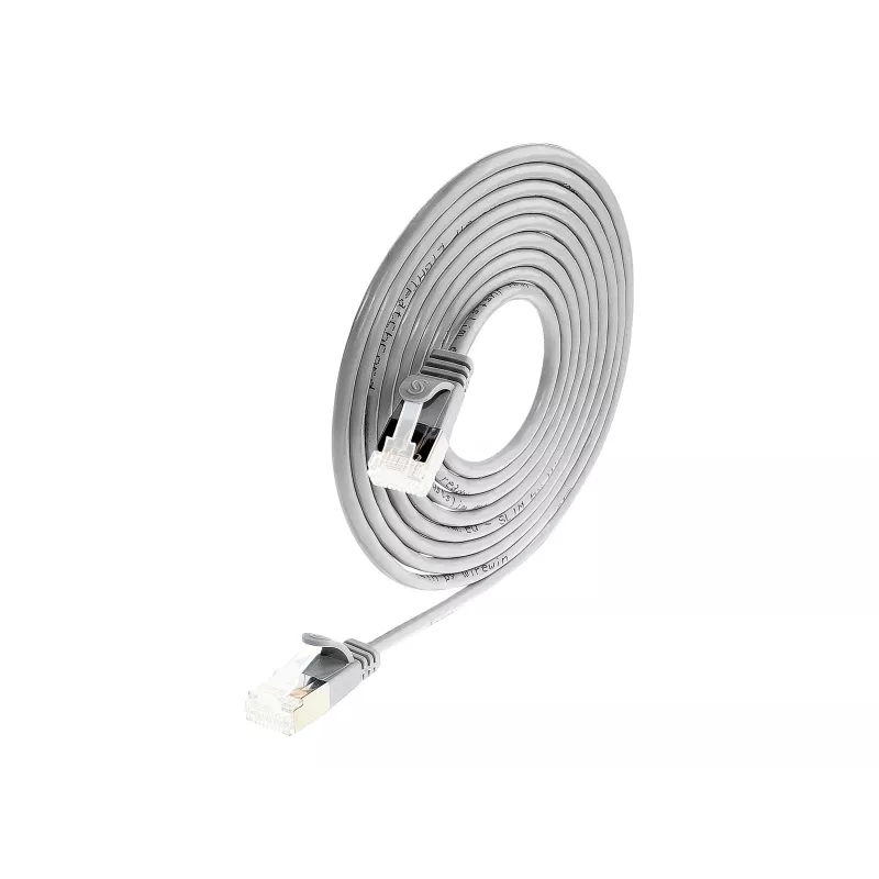 Wirewin Cable de red Cat 6a U/FTP Slim, gris, 7,0 m PKW-LIGHT-STP-K6A 7.0