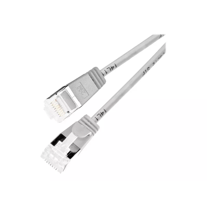 Wirewin Cable de red Cat 6a U/FTP Slim, gris, 7,0 m PKW-LIGHT-STP-K6A 7.0