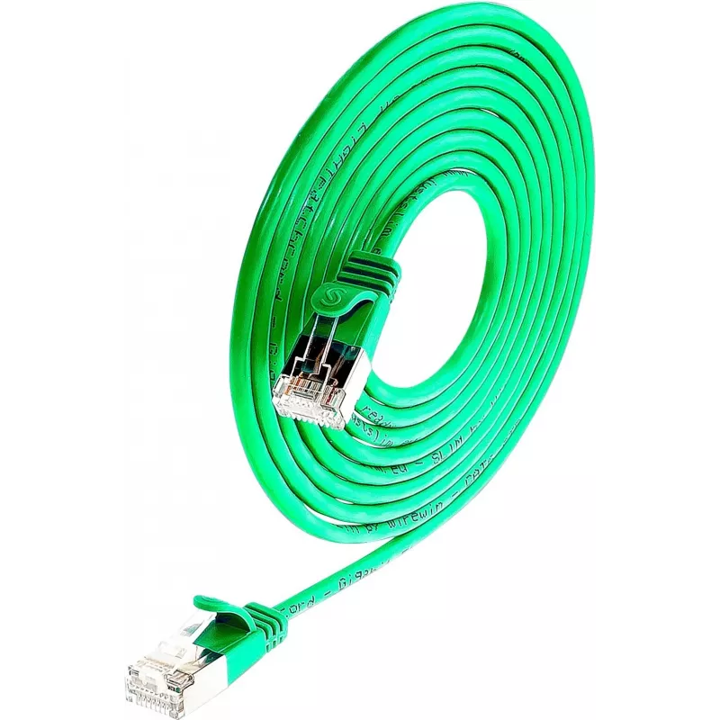 Wirewin SLIM SL6 7,5 m Cable de red Ethernet Cat.6 U/FTP Slim, verde PKW-LIGHT-STP-K6 7.5 GN