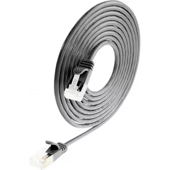 Wirewin Light Cable de red redondo U/FTP Cat 6a negro 0,1 m cable fino flexible y delgado para aplicaciones especiales PoE (PKW-LIGHT-STP-K6A 0.1 SW)