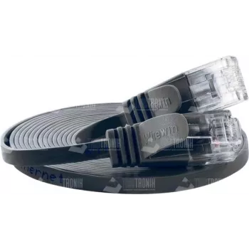 Wirewin Cable de red Cat.6 SLIM, U/UTP, 0,15 m, negro PKW-SLIM-KAT6 0.15 SW