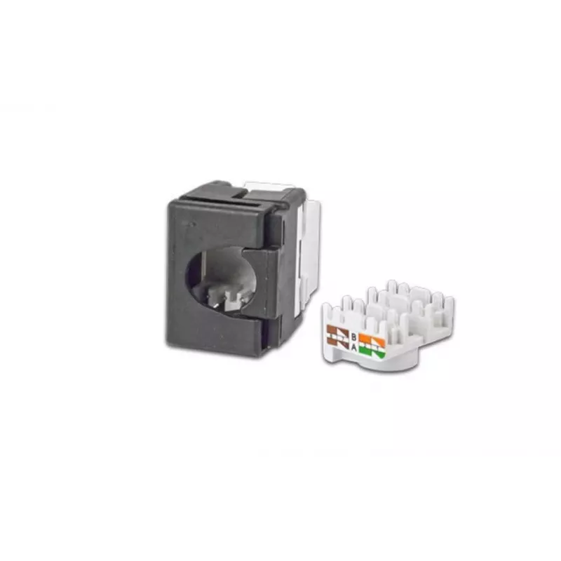 Wirewin WKS JACK KAT6A UTP Módulo Keystone, no apantallado, RJ45, sin herramientas, blanco