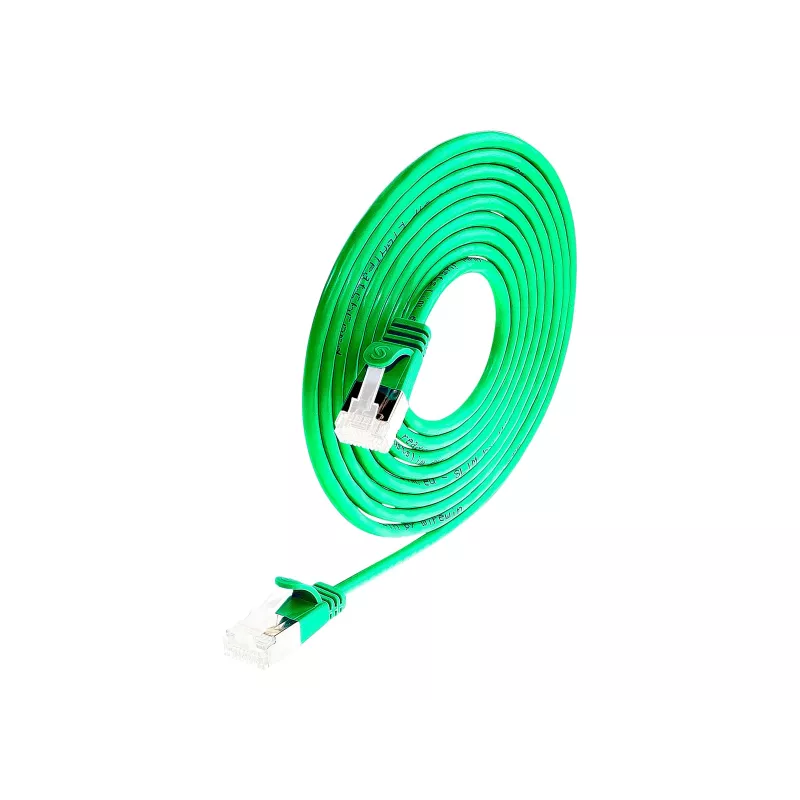 Wirewin Cable de red Ethernet Cat 6a U/FTP Slim, 7 m, verde PKW-LIGHT-STP-K6A 7.0 GN