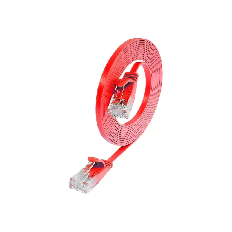 Wirewin Cable de red Cat.6 Slim U/UTP 0,75 m rojo PKW-SLIM-KAT6 0.75 RT