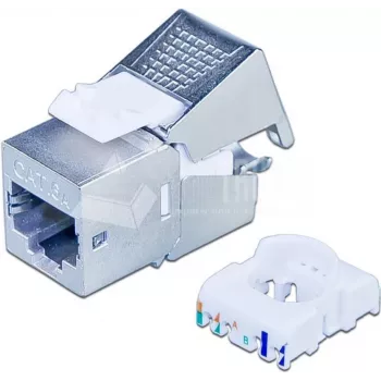 Wirewin Cat6A 10 Gigabit Ethernet módulo Keystone, apantallado, sin herramientas, sistema Keystone (WKS JACK STP KAT6A)