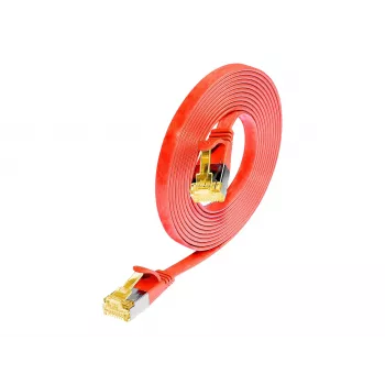 Wirewin SLIM Cat6a cable de red U/FTP, RJ-45, 5 m, rojo PKW-STP-SLIM-K6A 5.0 RT