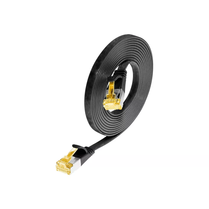 Wirewin Cat6a cable de red Ethernet Slim U/FTP, 0,1 m, negro PKW-STP-SLIM-K6A 0.1 SW