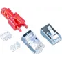 Wirewin MOD SL KAT6A STP 10 RT conector RJ-45, Cat.6A, STP, sin herramientas, rojo, pack de 10