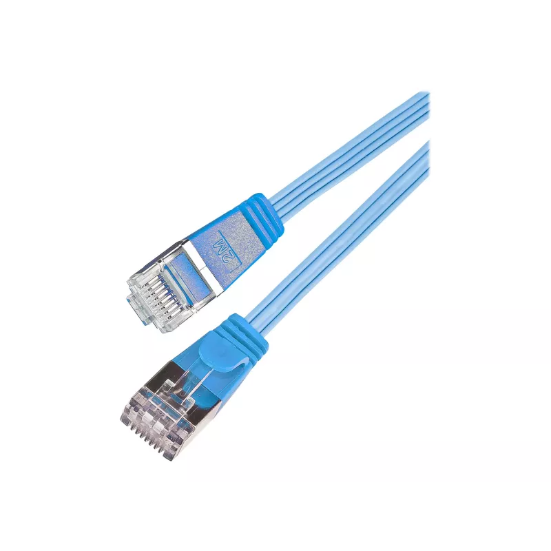 Wirewin Cat.6 cable de red SLIM, STP(PIMF), 0,1 m, azul PKW-STP-SLIM-KAT6 0.1 BL