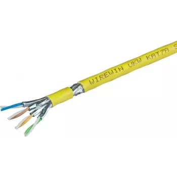 Wirewin Cat.7 cable de instalación S/FTP 1200MHz LSOH3 dúplex optimizado PoE 500 m VKW SFTP K7A L3 500DXQ