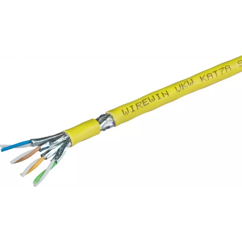 Wirewin Cat.7 cable de instalación S/FTP 1200MHz LSOH3 dúplex optimizado PoE 500 m VKW SFTP K7A L3 500DXQ
