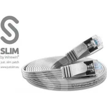 Wirewin Triotronik 0,15 m Cat6 cable de red Ethernet Slim U/FTP, conector RJ45 macho a macho, gris PKW-STP-SLIM-KAT6 0.15