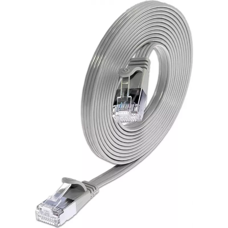 Wirewin Triotronik 0,15 m Cat6 cable de red Ethernet Slim U/FTP, conector RJ45 macho a macho, gris PKW-STP-SLIM-KAT6 0.15