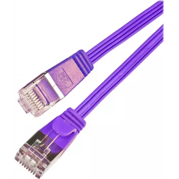 Wirewin SLIM S6 025 VT - Cat.6 cable de red SLIM, STP(PIMF), 0,25 m, violeta PKW-STP-SLIM-KAT6 0.25 VT