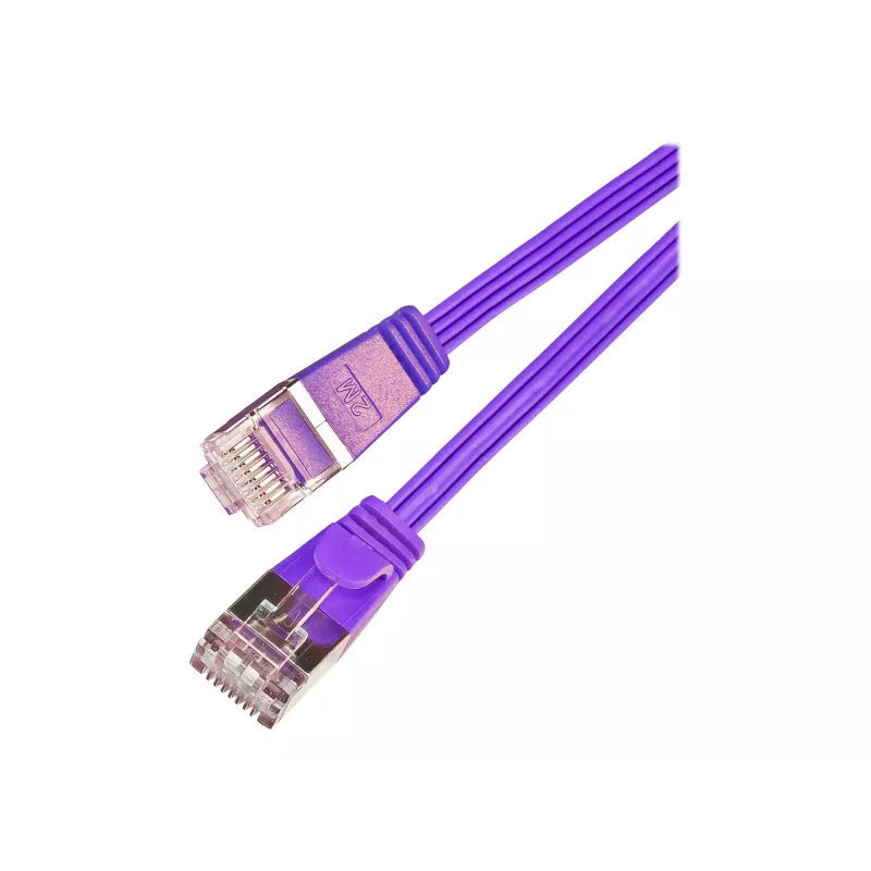 Wirewin SLIM S6 025 VT - Cat.6 cable de red SLIM, STP(PIMF), 0,25 m, violeta PKW-STP-SLIM-KAT6 0.25 VT