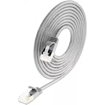 Wirewin SLIM-LS-K6A 0,15 50 cable de red Ethernet Slim Cat6A, 0,15 m, U/FTP, gris, pack de 50