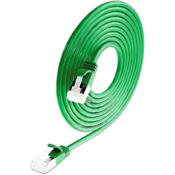 Wirewin SLIM-LS-K6A 0.15 GN 50 - cable de red Ethernet Slim Cat6a U/FTP, 0,15 m, verde, pack de 50