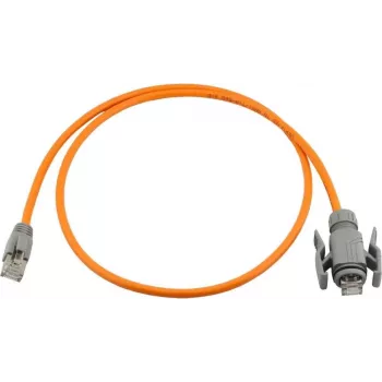 Wirewin cable de red industrial Cat.6A S/FTP PUR, 5 m, naranja, IP67 RJ45 PKW-I1-SF-K6A-PUR 5.0 OR