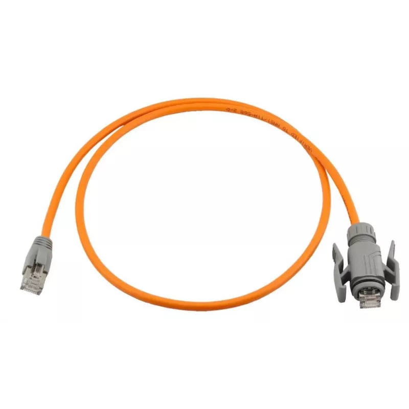 Wirewin cable de red industrial Cat.6A S/FTP PUR, 5 m, naranja, IP67 RJ45 PKW-I1-SF-K6A-PUR 5.0 OR