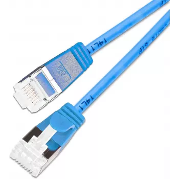 Wirewin SLIM KAT6A 10 Gigabit Light cable de red, U/FTP, 3,8 mm, azul, 0,15 m (PKW-LIGHT-STP-K6A 0.15 BL)