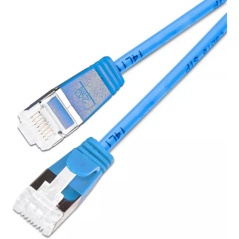 Wirewin SLIM KAT6A 10 Gigabit Light cable de red, U/FTP, 3,8 mm, azul, 0,15 m (PKW-LIGHT-STP-K6A 0.15 BL)