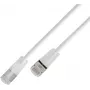 Wirewin SLIM KAT6A 10 Gigabit Light cable de red, U/FTP, conectores translúcidos, 0,5 m, blanco SLIM-L-UF-K6A-TL 0.5 WT