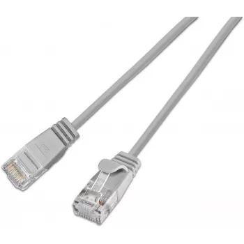 Wirewin SLIM KAT6A 10 Gigabit cable de red Light redondo, U/UTP, Ø 3,6 mm, gris (SLIM-L-UU-K6A 0.25)