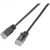 Wirewin Cat6a U/UTP cable de red Ethernet Slim 0,25 m negro SLIM-L-UU-K6A 0.25 BK