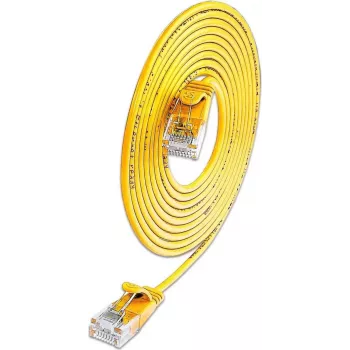 Wirewin SLIM KAT6A 10 Gigabit cable de red Light redondo, U/UTP, Ø 3,6 mm, amarillo (SLIM-L-UU-K6A 0.25 YE)