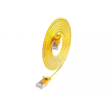 Wirewin Cat.6 cable de red SLIM-Light U/UTP 7,5 m amarillo PKW-LIGHT-K6 7.5 GE