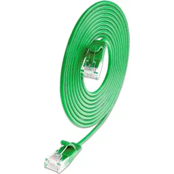 Wirewin SLIM KAT6A 10 Gigabit cable de red Light redondo, U/UTP, Ø 3,6 mm, verde (SLIM-L-UU-K6A 1.5 GN)