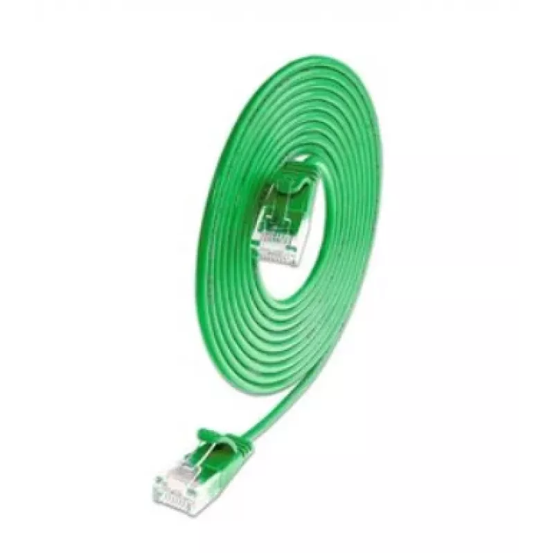 Wirewin SLIM KAT6A 10 Gigabit cable de red Light redondo, U/UTP, Ø 3,6 mm, verde (SLIM-L-UU-K6A 1.5 GN)