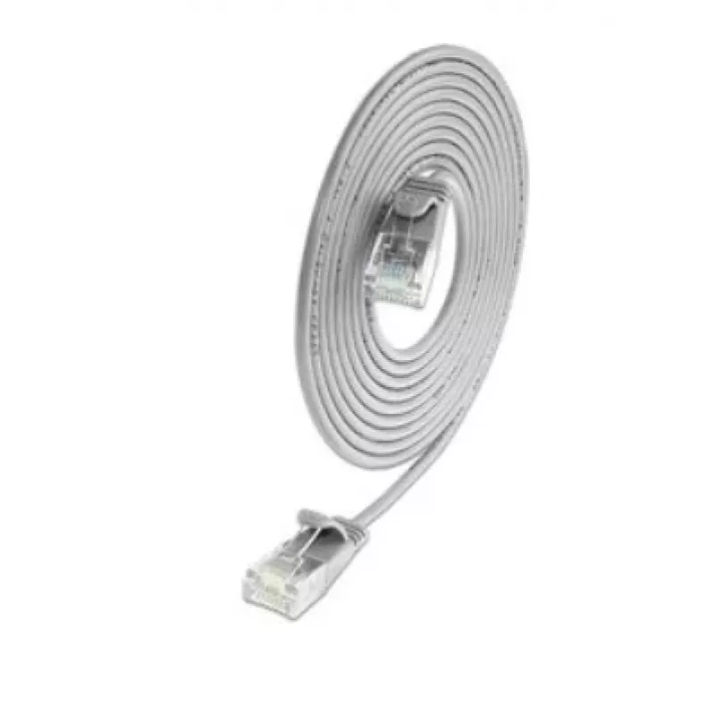 Wirewin SLIM KAT6A 10 Gigabit cable de red Light redondo, U/UTP, Ø 3,6 mm, gris (SLIM-L-UU-K6A 1.5)