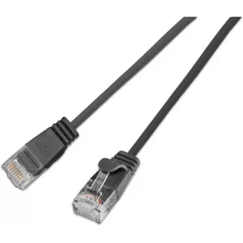Wirewin SLIM KAT6A 10 Gigabit cable de red Light redondo, U/UTP, Ø 3,6 mm, negro (SLIM-L-UU-K6A 5.0 BK)