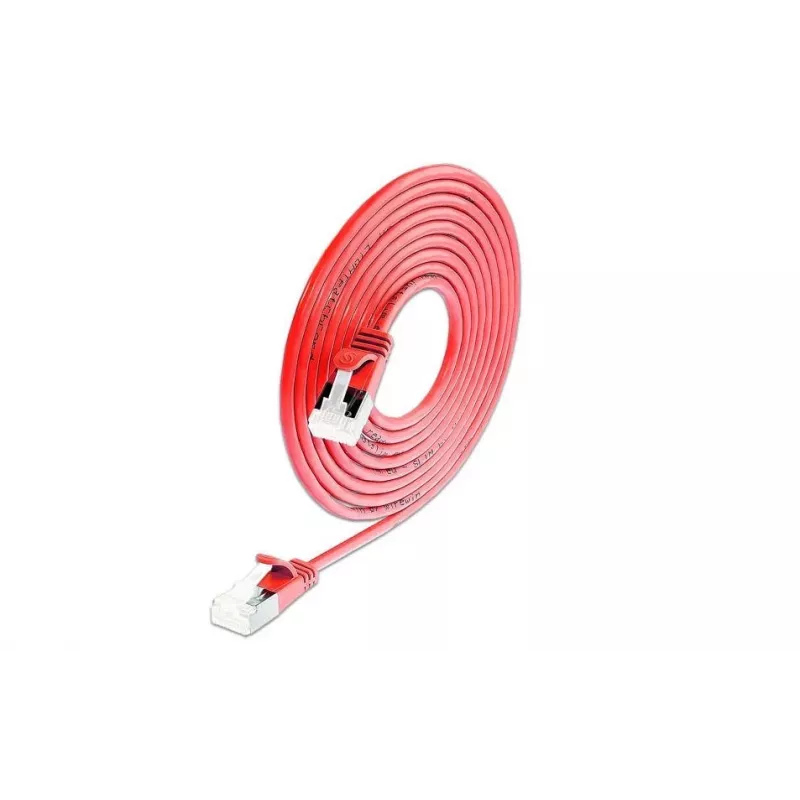 Wirewin Cat 6a U/FTP cable de red Slim, rojo, 5,0 m PKW-LIGHT-STP-K6A 5.0 RT