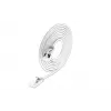 Wirewin cable de red Light redondo U/FTP Cat 6a blanco 5,0 m delgado, blindado, PoE, cable flexible fino para aplicaciones especiales (PKW-LIGHT-STP-K6A 5.0 WS)