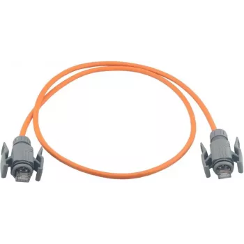 Cable de red Industrial Cat.6A S/FTP Wirewin, funda PUR, naranja, 1 m, IP67 RJ45 PKW-I2-SF-K6A-PUR 1.0 OR