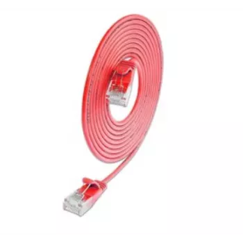Cable de red SLIM KAT6A 10 Gigabit Light redondo Wirewin, U/UTP, Ø 3,6 mm, rojo (SLIM-L-UU-K6A 0.1 RD)