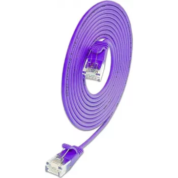 Wirewin SLIM KAT6A 10 Gigabit cable de parcheo Light redondo, U/UTP, Ø 3,6 mm, violeta (SLIM-L-UU-K6A 1.0 VT)