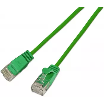 Wirewin Cat6a U/UTP 10 Gigabit Slim cable de red Ethernet, 0,5 m, verde SLIM-L-UU-K6A 2.0 GN