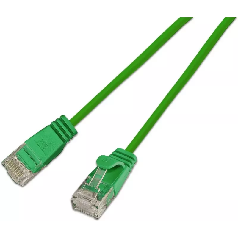 Wirewin Cat6a U/UTP 10 Gigabit Slim cable de red Ethernet, 0,5 m, verde SLIM-L-UU-K6A 2.0 GN