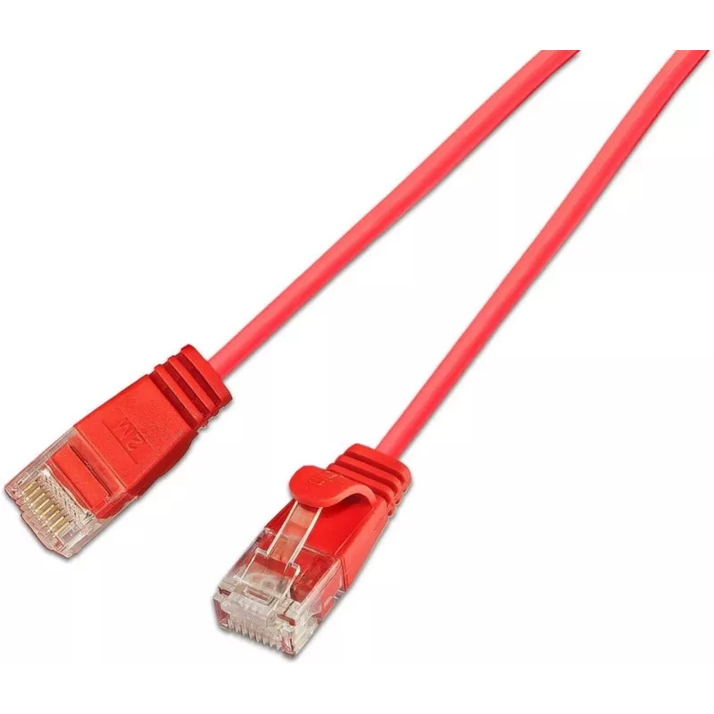Wirewin SLIM Cat6A 10 Gigabit U/UTP cable de red, 0,5 m, rojo SLIM-L-UU-K6A 2.0 RD